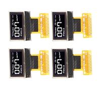 Pwshymi Módulo de Pantalla LCD Claro Intuitivo Bajo Consumo para Proyectos de Innovación Diodo Emisor de Luz Orgánico 0.49in 4PCS