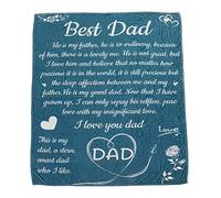 Pwshymi Papá Manta papá Padre Lanza Manta de Piel Suave Mantas de Franela Personalizadas con Cartas para el Dormitorio sofá de Viaje (Escribe 130x150cm)