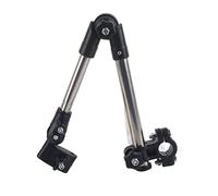 Pwshymi Paraguas Ajustable de 360 °, Soporte de Montaje Elástico, Cochecito de Bebé, Silla de Bicicleta, Base Y Montaje de Paraguas para Exteriores(Negro) Home