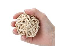 Pwshymi Pelota de Juguete de Cáscara de Maíz para Mascotas Pequeñas, Juguete Masticable Natural Seguro para Actividades de Conejos y Hámster, 1 Pieza
