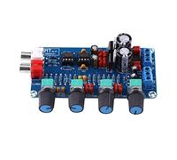 Pwshymi Placa de Preamplificador HiFi, Módulo de Volumen de Control de Tono NE5532 con Fuente de Alimentación Rectificadora de Puente Completo, para Amplificador de Audio AC 12-18V