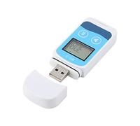 Pwshymi Registrador de Datos de Temperatura Portátil, con 32.000 Puntos y un Intervalo Ajustable de 10 Segundos a 24 Horas para Logística de la Cadena de frío.