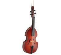 Pwshymi Réplica de bajo de Madera en Miniatura Detallada para Amantes de la Música, Decoración de Oficina, 6,3 Pulgadas