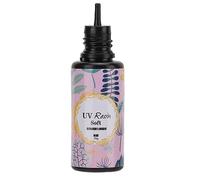 Pwshymi Resina UV de Curado Rápido para Hacer Joyas de Bricolaje, Fácil Operación, Menos Contracción, Resina UV con Material Premium, Cristal de Bricolaje (15g)