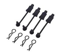 Pwshymi Retenedor de Clip para Carrocería de Coche para, Duradero y Elegante Juego de 4 Piezas para Coches RC 1/10, Fácil de Instalar, Ajuste Universal para Senton, Granito, Tifón, Caucho Negro y