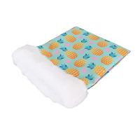 Pwshymi Saco de Dormir para Hámster, Suave y, para Mascotas Pequeñas, Escondite Cálido y Seguro para Hámsteres Cobayas, Hecho de Tela Oxford Franela (S)