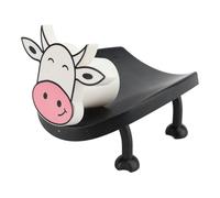 Pwshymi Soporte de Papel Higiénico de Vaca Encantador y Fácil de Usar para Decoración de Baño, Soporte de Almacenamiento de Papel de Seda de Animales para Regalo de Inauguración de la Casa Material: