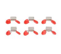 Pwshymi Tapón de Cuentas para Fabricación de Joyas, 30 Uds., Abrazaderas Profesionales de Cuentas con Rojo para Creación de Joyas, Pulseras y Collares