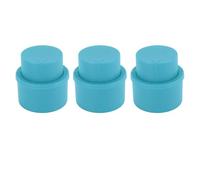 Pwshymi Tapón para Botella de Refresco, Sellado Tipo Prensa Eficiente para Botellas de Refrescos y Bebidas, Material ABS Profesional, Juego de 3 uds. (Azul)