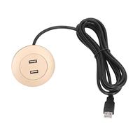 Pwshymi Toma de Carga USB para sofá, Adaptador de Corriente Dual Inteligente para Uso Doméstico, Protección de Circuito, Voltaje Universal, con 2 Puertos USB para sofá, Sillón Reclinable, Carga (Oro)