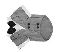 Pwshymi Traje para Pequeño, Elegante Camisa con Pajarita para Bodas y Fiestas, Ropa de Moda para Perros de Algodón (XS)