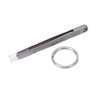 Pwshymi Tweezer, Portable Anti Rust Mini Keychain Tweezer for Traveling