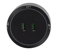 Pwshymi Zócalo de la Pista del Poder, Mercado USB del Soporte Superficial 180 a 250V con 2 Puertos USB para el Gabinete del Aparador Casero