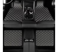 PWSVRDIQC Alfombrillas de Coche para Smart EQ Fortwo Forfour 453 451 452 450 454#1 / #3, Alfombras de Cuero de Lujo Impermeables, Kit Completo para Todo Clima, Diseño de Diamante,C