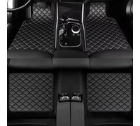PWSVRDIQC Alfombrillas de Coche para Smart EQ Fortwo Forfour 453 451 452 450 454#1 / #3, Alfombras de Cuero de Lujo Impermeables, Kit Completo para Todo Clima, Diseño de Diamante,A