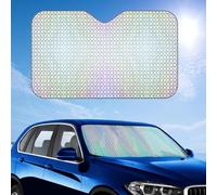 PWSVRDIQC Parasol Parabrisas, para XiaoPeng G6 2023-2026 Visera Solar Aluminio Reflectante Plegable Protección UV Aislamiento Térmico Cubierta Parasol(140 * 70cm)
