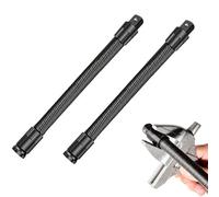 Pwzoax 1/2 Flexible Shaft Extension Extender Torque Socket, Ratchet Spanners Electric Wrench Connecting Rod, Flexible Impact Extension for Automotive Repair & Tight Spaces (250mm)