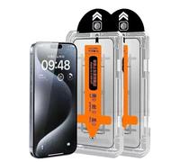 Pwzoax 2025 New Invisible Screen Protector -Fingerprint-Proof Dust Free, 2 Packs Screen Protectors for iPhone 16 15 14 13 12 11 Pro Max (HD,For iphone15Pro)