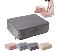 Pwzoax Compression Duvet Storage Bag Large Capacity, 2024 New Ultra Space Saving Self Compression Organizer, Duvet Storage Bag Compression (Gray,20.5 * 20.5 * 11.8inch)