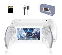 PX Pro Portable Game Console 128G, emulador de Estilo Retro precargado con más de 20 000 Juegos clásicos con 23 emuladores, Compatible con Consolas de Juegos, Pantalla IPS HD de 4,3 Pulgadas,Blanco
