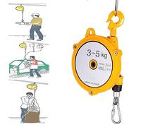 PXAMORTEL Balanceador de resorte, rango de carga de 1-70kg, carcasa de aleación de aluminio, bloqueo de seguridad de cable de alambre, 1,5 m