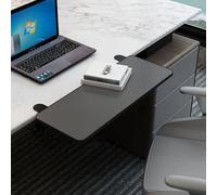 PXAMORTEL Bandeja Extensible para Escritorio, Tablero de extensión de Escritorio Plegable con Abrazadera, sin Perforaciones, Disponible en Varios tamaños y Multicolor.(Black,L 70*W 20cm)