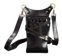 PXAMORTEL Bolsa de peluquería, bolsa de almacenamiento, funda for tijeras de pelo, bolsa for herramientas de estilista, cinturón de hombro for hombres y mujeres, bolsa de peluquería for peluquero(Blac