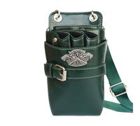 PXAMORTEL Bolsa de peluquería Bolsa de Herramientas de peluquería Bolsa de Tijeras fácil de Llevar for estilistas Bolsa de Peluquero portátil(Blackish Green)