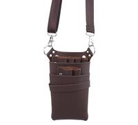 PXAMORTEL Bolsa de peluquería Estuche de Cuero PU con cinturón Ajustable Cinturón for Guardar Herramientas de peluquería Tijeras Clips Funda Peines Bolsa de barbero de Alta Capa