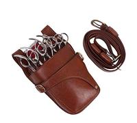 PXAMORTEL Bolsa de peluquería, funda for tijeras de pelo, con cinturón de hombro for peluqueros, estuche de cuero sintético for tijeras de peluquería, estuche for herramientas de peluquería, bolsa for