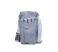 PXAMORTEL Bolsa de peluquería, Funda for Tijeras de Pelo, Funda con cinturón for el Hombro for peluqueros, Tijeras de Cuero PU, Estuche for Herramientas de peluquería, Bolsa for Peluquero(Color 9)