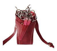 PXAMORTEL Bolsa de peluquería, Funda for Tijeras de Peluquero, Funda for Tijeras, Bolsa for peluquería con cinturón for peluqueros, peluquería, Estilista, Bolsa for Peluquero(Red)