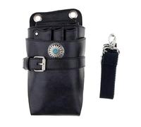 PXAMORTEL Bolsa de peluquería, Funda for Tijeras, Funda con cinturón, for peluqueros, estilistas, Tijeras de barbero, Soporte de Cintura for peluquería, Bolsa de barbero(Black)