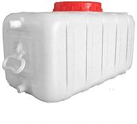 PXAMORTEL Depósito Cuadrado de Agua Potable, Tanque de Almacenamiento de Agua con Grifo de plástico de Grado alimenticio de 25L-200L(150L)