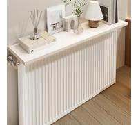 PXAMORTEL Estantería Flotante para radiador Cubierta Flotante for Estante de radiador, aleación de Aluminio Blanco, con Soporte, Varios tamaños(40x30cm/15.7x11.8in)