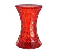 PXAMORTEL Mesa Auxiliar acrílica, Mesa de Centro, Mesa Auxiliar de acrílico con Tablero extraíble for Interior y Exterior, Multicolor(Red)