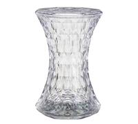 PXAMORTEL Mesa Auxiliar acrílica, Mesa de Centro, Mesa Auxiliar de acrílico con Tablero extraíble for Interior y Exterior, Multicolor(Clear)