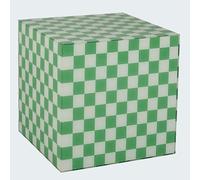 PXAMORTEL Mesa Auxiliar acrílica, Mesa de Centro, Mesa de Centro de acrílico, Mesa Auxiliar, Caja de exhibición, Cubo de 40 cm/16 Pulgadas, Negro y Verde, for Sala de Estar y Patio(Green)