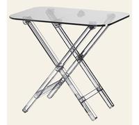 PXAMORTEL Mesa Auxiliar acrílica, Mesa de Centro, Mesa Plegable de acrílico, Mesa de Centro, Mesa Auxiliar, Multicolor, sin ensamblaje(Clear)