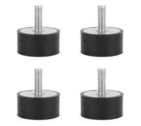 PXAMORTEL Soporte de Goma antivibraciones, Soporte de aislador de Vibraciones de Caucho con Pernos M8/M10 de 40 x (20-30) mm (Paquete de 4)(40 * 20 M8*23)