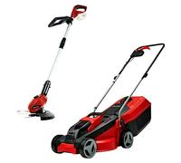 PXC 18V Cortacésped de batería GE-CM 18/30 Li + Recortabordes GE-CT 18 (18 V, 1 batería, 3 Ah, Ancho de corte: 30 cm)
