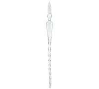 Pxiryanlow Pluma de cristal hecha a mano de plata, elegante bolígrafo de cristal de borosilicato para escribir, dibujar, firmas, caligrafía, decoración, pintura, dibujo y suministros de arte