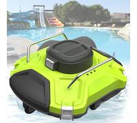 PxkVrin Aspiradora robótica para Piscinas, aspiradora robótica inalámbrica para Piscinas, Limpia eficazmente el Suelo y Las Paredes de la Piscina, para Piscinas de hasta 1076 m².