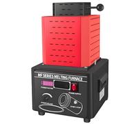 PxkVrin Horno de fundición de Oro de 2500 W, máquina de Colada al vacío con crisol de Grafito, Equipo de refinación de Alta Temperatura, 110 V - 220 V, para fundición de Joyas Red-2kg