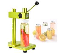 PxkVrin Selladora de latas Manual, máquina cerradora de Vasos de aleación de Aluminio, máquina selladora de latas al vacío, para Cerveza casera, Kombucha, jugos y Bebidas de café. Green