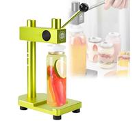 PxkVrin Selladora de latas Manual, máquina selladora de latas al vacío, Duradera y fácil de operar, para Alimentos enlatados, Leche, té. Green