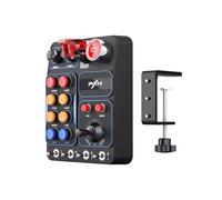 PXN CB1 - Caja de botones multifuncional para PC con Windows, simulador de carreras USB para PC, simulador de carreras, caja de botones de control central con 30 botones programables e iluminación RGB