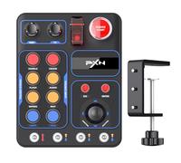 PXN CB1 Racing Button Box PC USB Simulation Racing Instrument Center Control Button Box Multifunción 30 botones programables para PC/V9 gen2, iluminación RGB ajustable, para camión ETS2 Hub Sim Racing