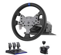 PXN Force Feedback - Volante de carreras para PC, desmontable 270/900 grados V99, simulador de volante con pedales y palanca de cambios para Windows PC, PS4, Xbox One, Xbox Series X/S
