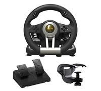 PXN V3 Pro Volante con Pedales, Volante de Carreras de 180° con Retroalimentación de Vibración, Paletas de Cambio, Racing Wheel para PC, PS3, PS4, Xbox One, Xbox Series X/S, Switch